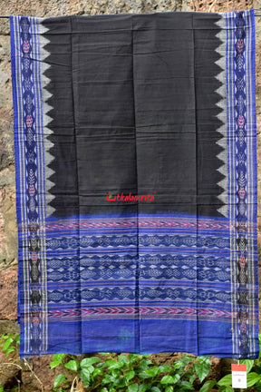 Black Flower Bandha (Dupatta)
