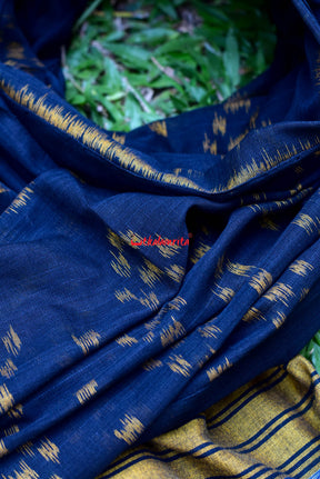 Golden Pasapali Over Black (Dupatta)