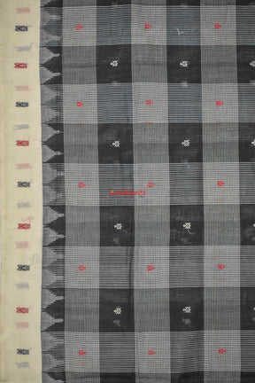 White Tortoise Phoda Kumbha Cotton Saree