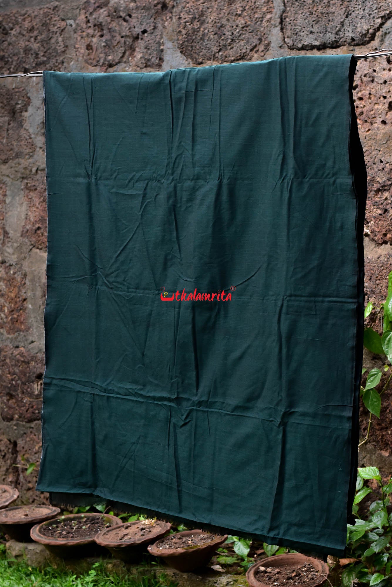 Plain Bottle Green (Fabric)
