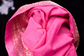 Black Pink Doll Bomkai Cotton Saree