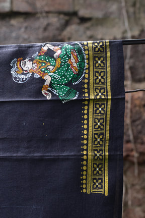 Bahaghara Pattachitra Black Silk Dress Set