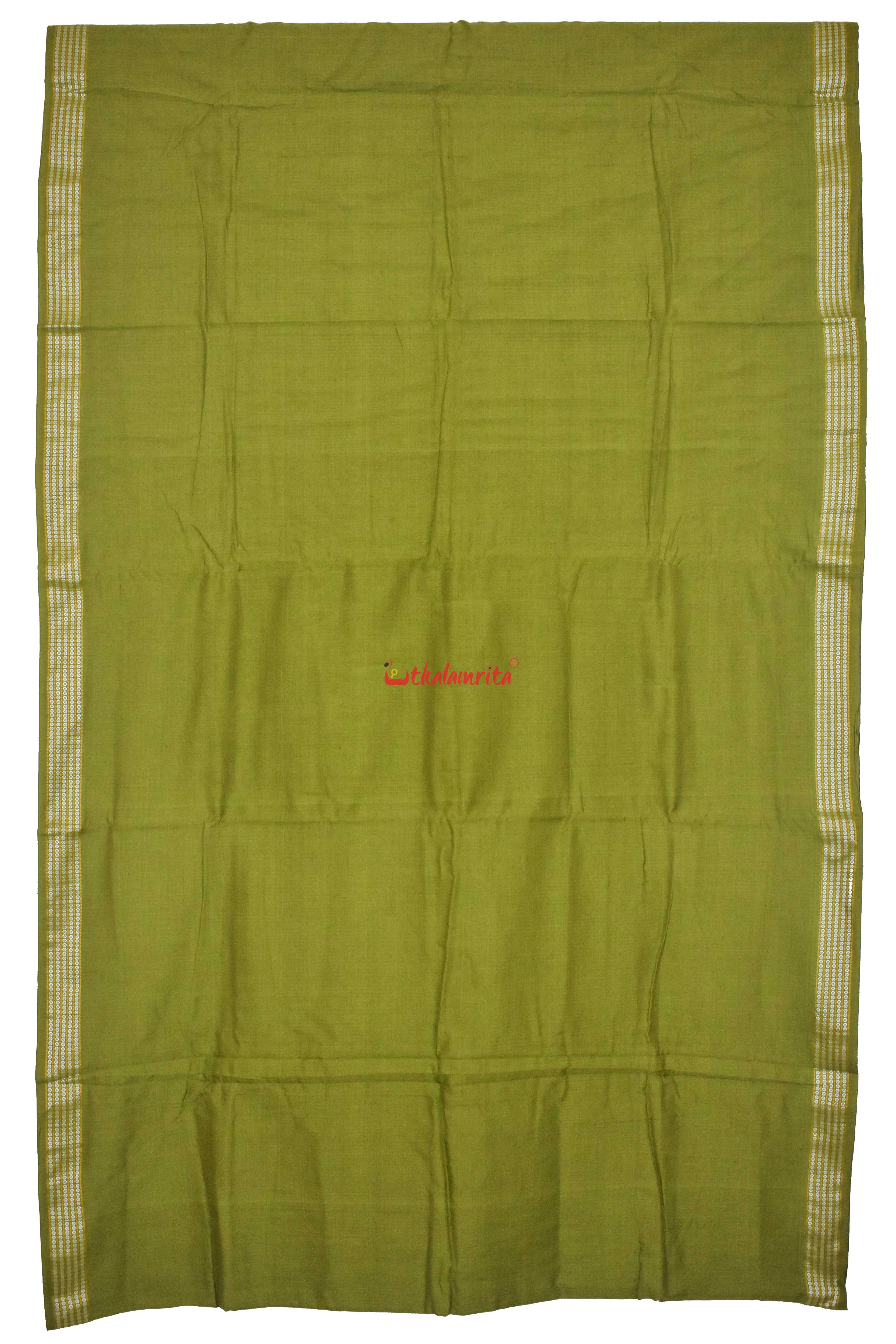 Mehendi with Rudraksha Border (Fabric)