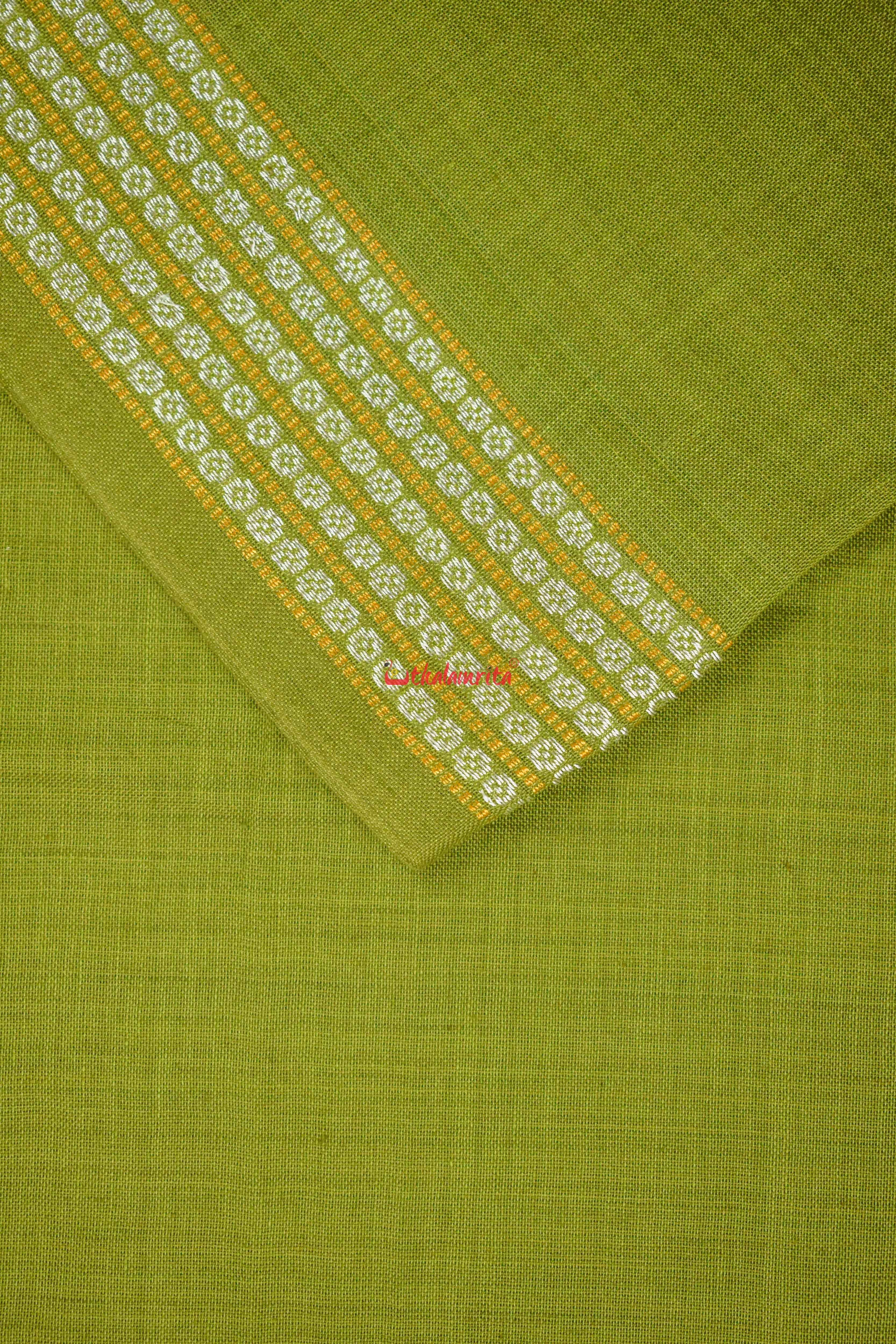 Mehendi with Rudraksha Border (Fabric)