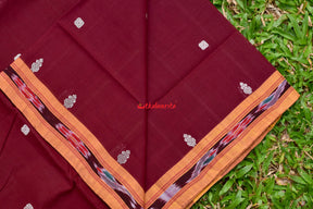 Maroon Pittala Cotton Saree