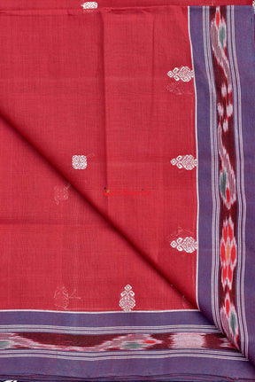 Maroon Dark Grey Pittala Cotton Saree