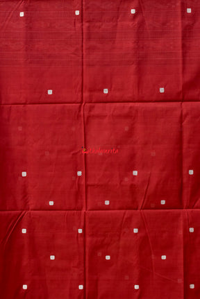 Maroon Dark Grey Pittala Cotton Saree