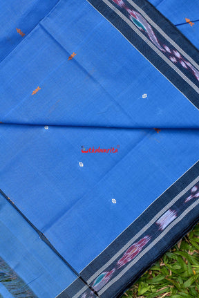 Sky Blue Pittala Cotton Saree