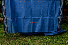 Sky Blue Pittala Cotton Saree