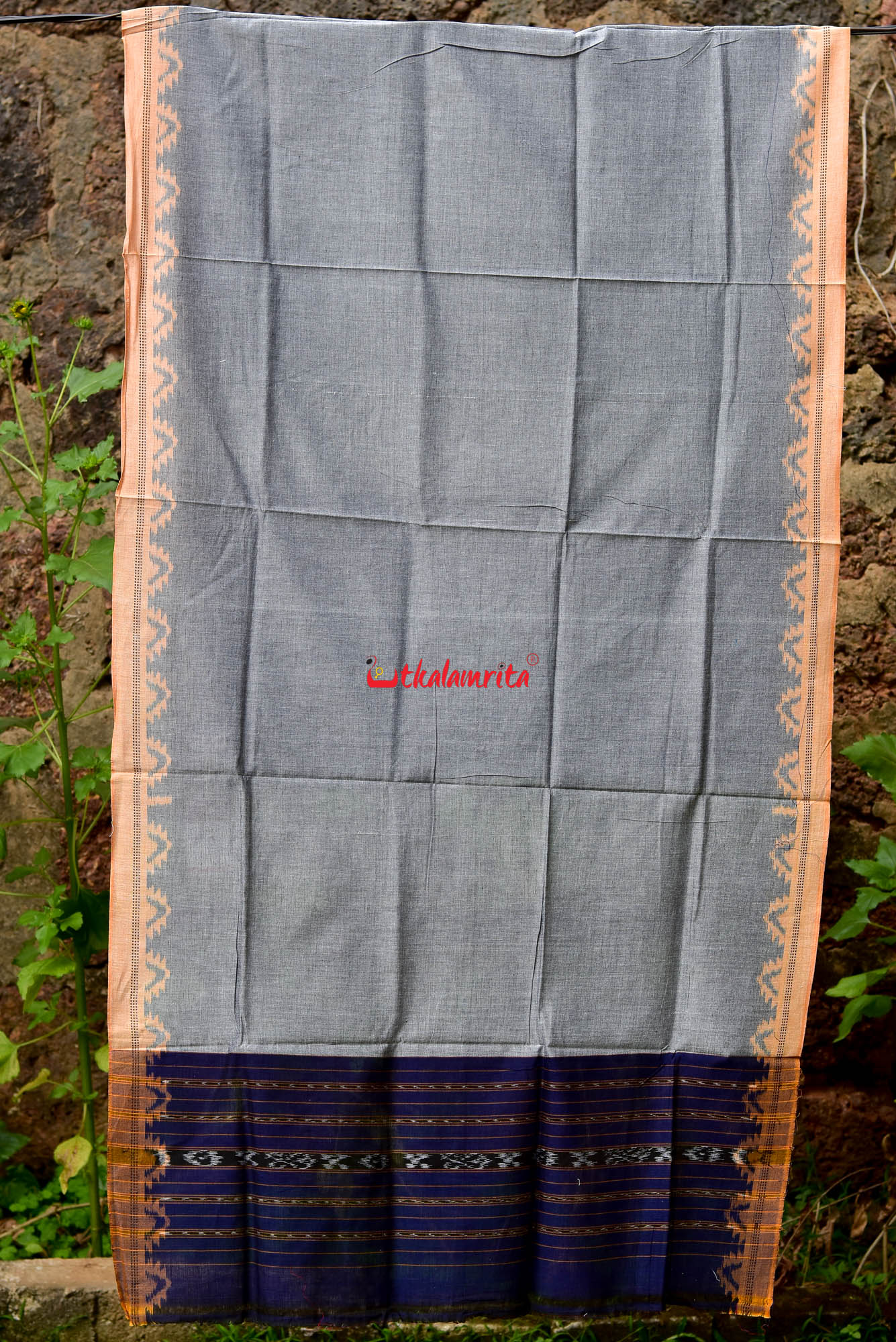 Grey Cream & Blue (Dupatta)