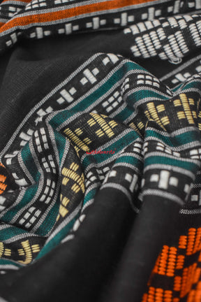 Rust Nartaki Dhalapathar Cotton Saree
