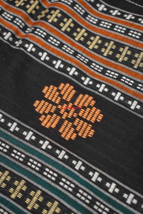 Rust Nartaki Dhalapathar Cotton Saree