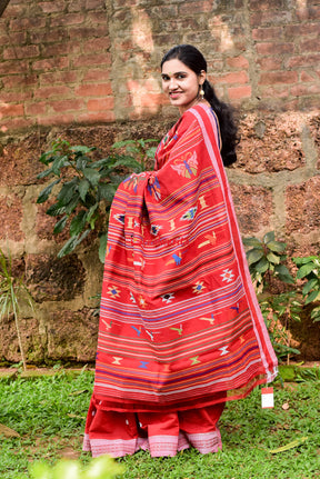 Sindoori Original Ganjam Bomkai Cotton Saree