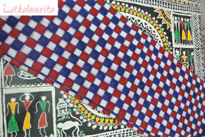 Blue Red 37 Kuthi (Fabric)