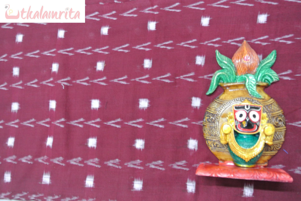 Maroon Tipa Pasapali Dhanpatri (Fabric)