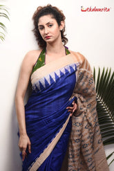 Inky Gopalpur Tussar Saree