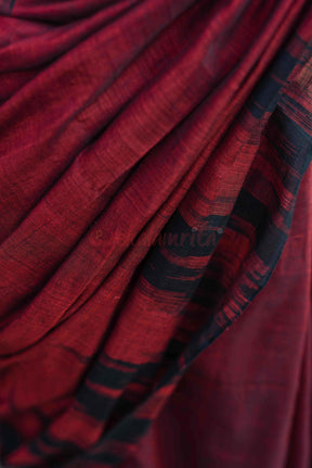 Kargil Kumbha Maroon Cotton Saree