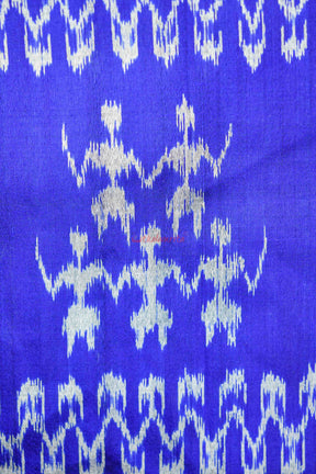 Blue Orange Tribal Khandua silk