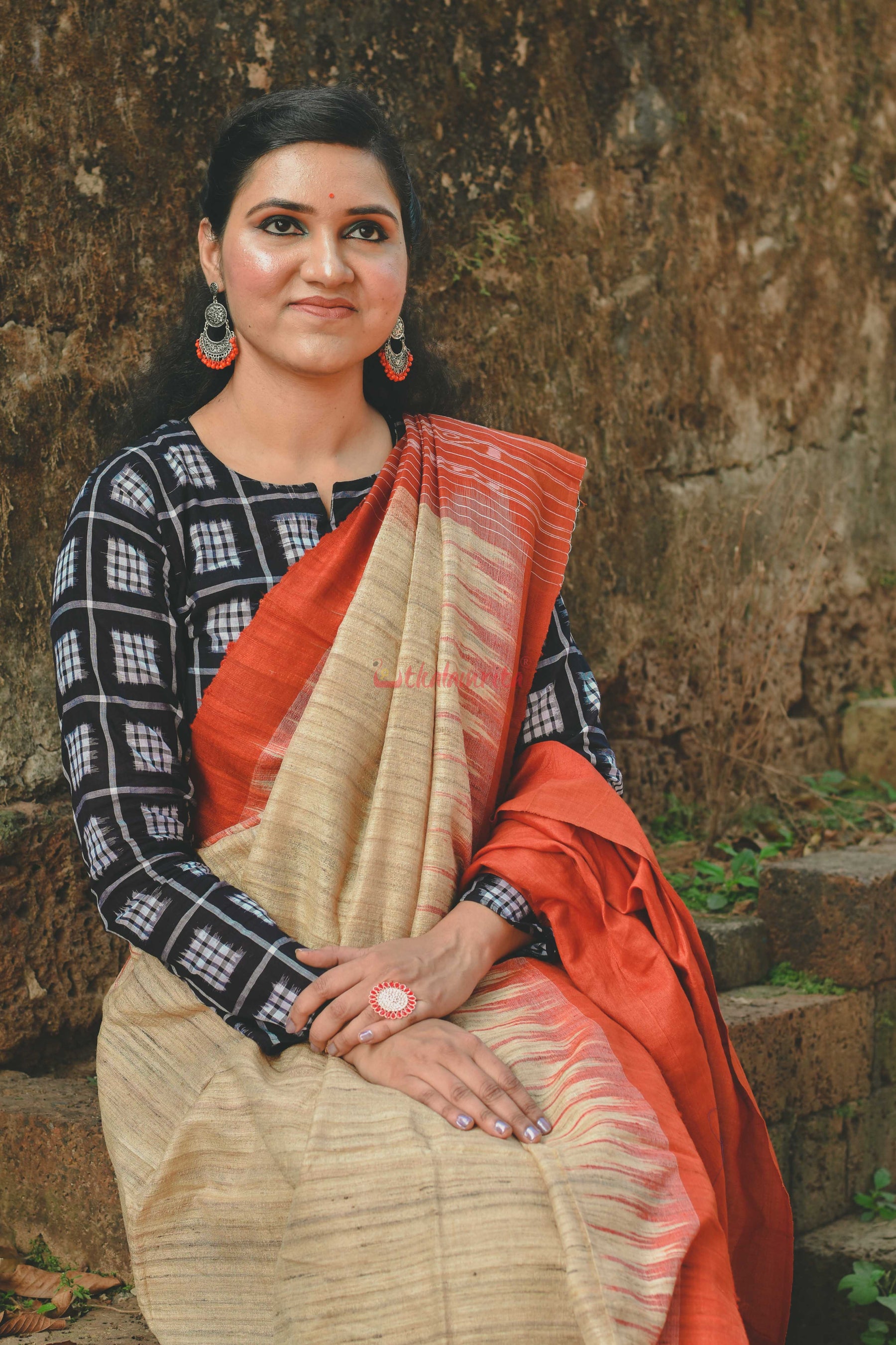 Sand Pebbles Gopalpur Tussar Saree