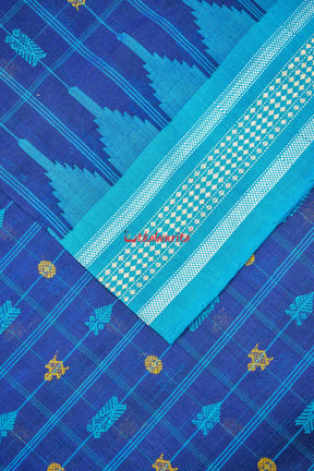 Midnight Hazar Buti Cotton Saree