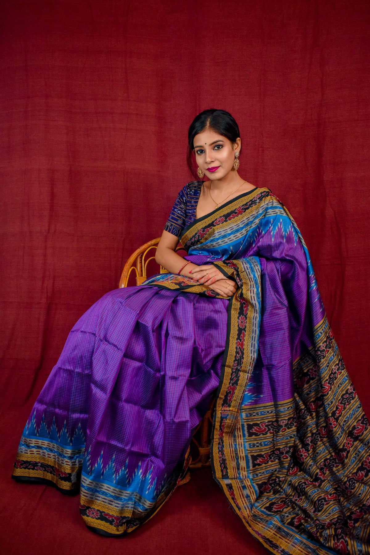 Khandua Sachipar Ducks Border Silk Saree