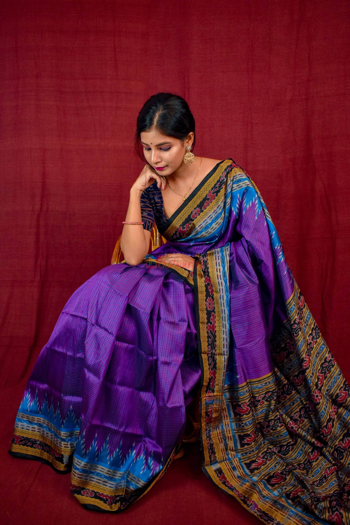 Khandua Sachipar Ducks Border Silk Saree