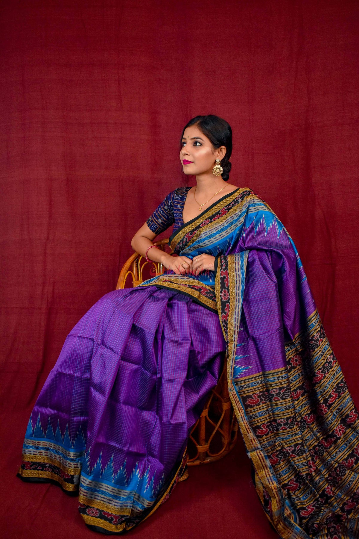 Khandua Sachipar Ducks Border Silk Saree