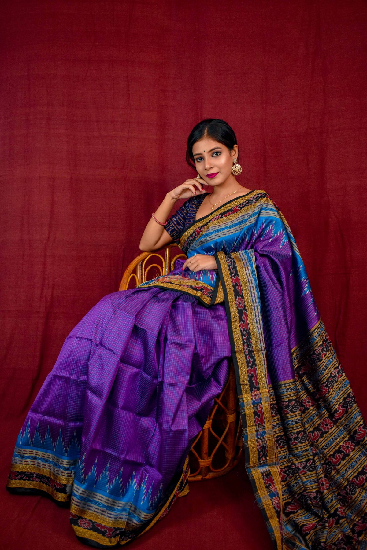 Khandua Sachipar Ducks Border Silk Saree