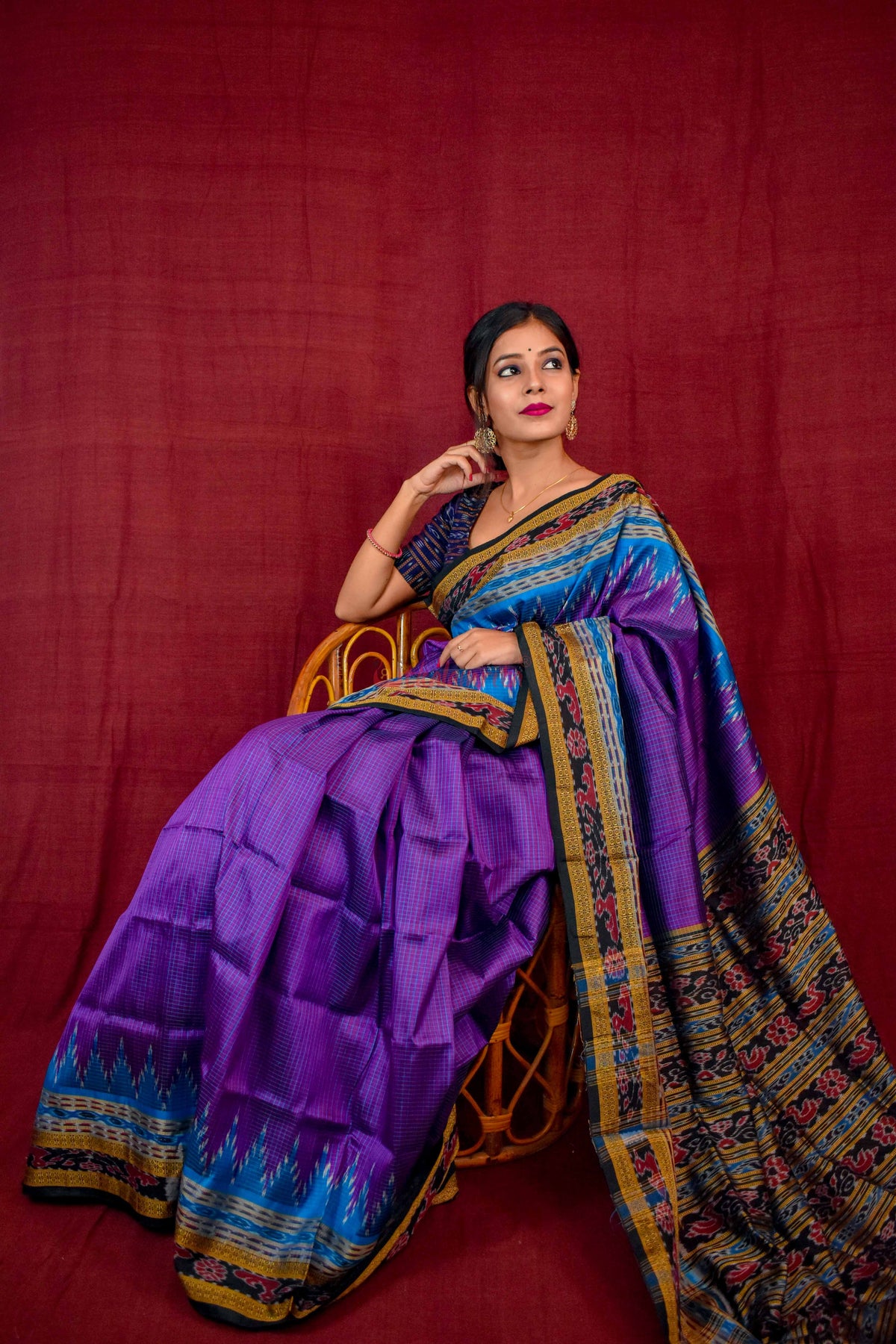 Khandua Sachipar Ducks Border Silk Saree