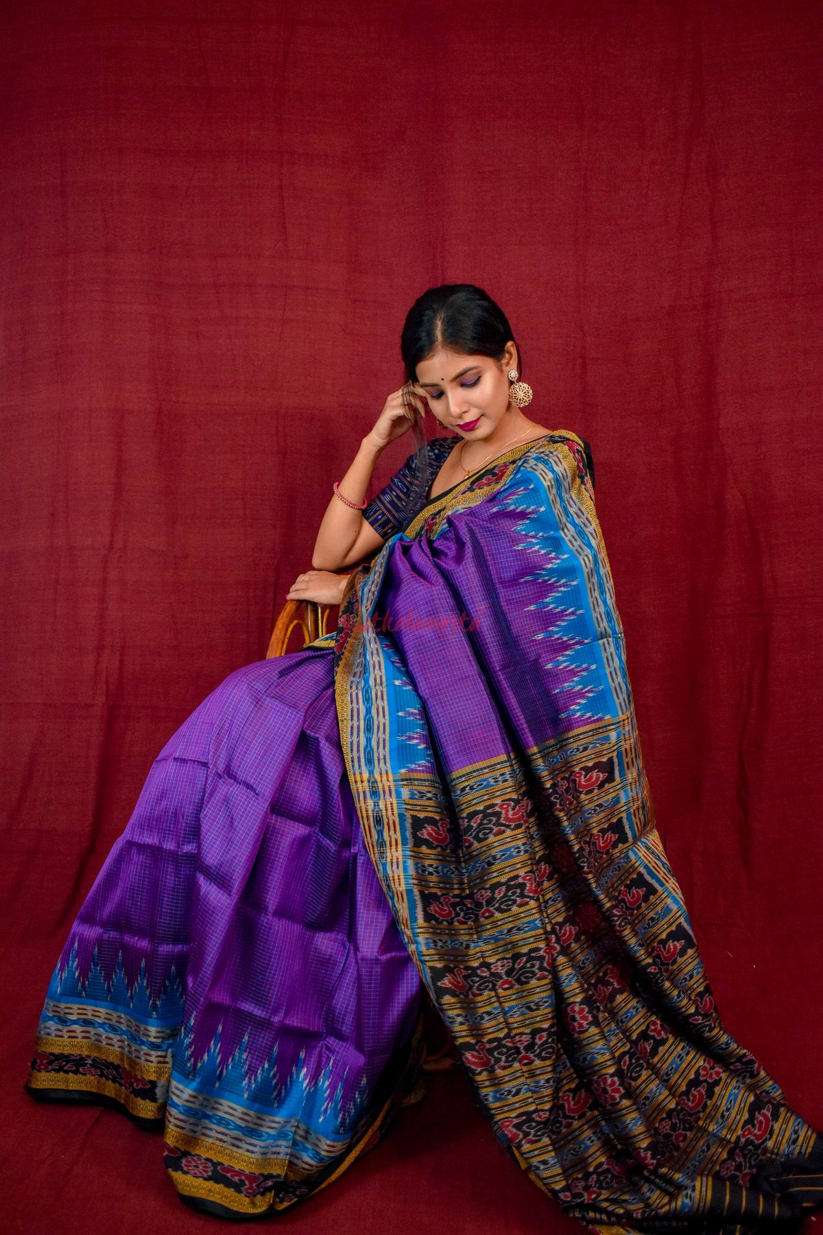 Khandua Sachipar Ducks Border Silk Saree