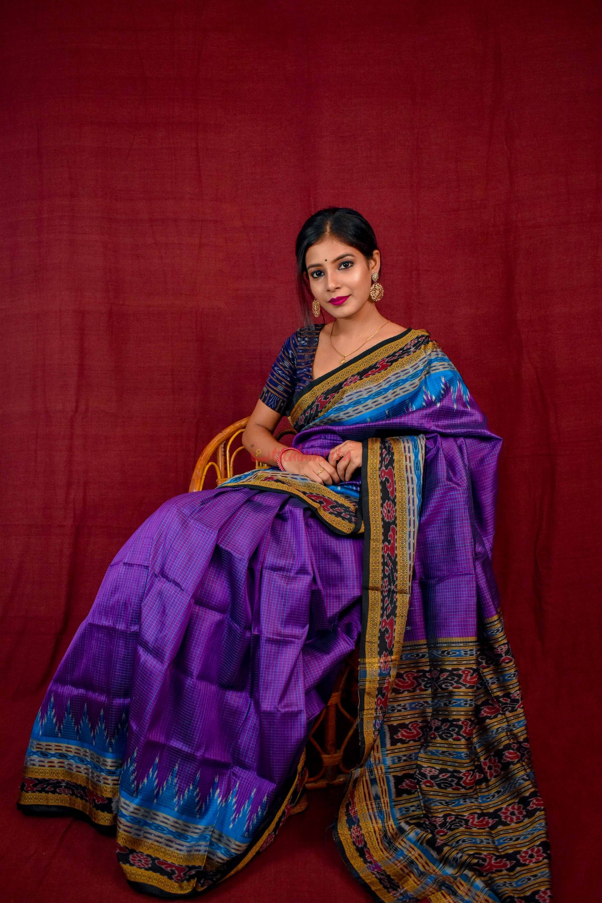 Khandua Sachipar Ducks Border Silk Saree
