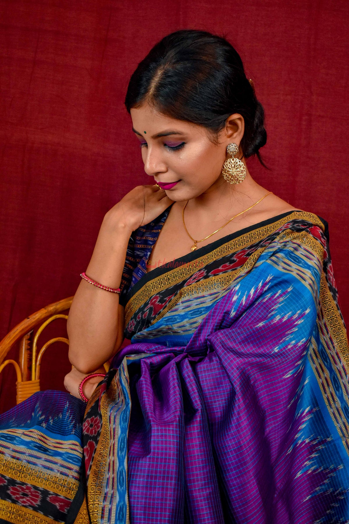 Khandua Sachipar Ducks Border Silk Saree