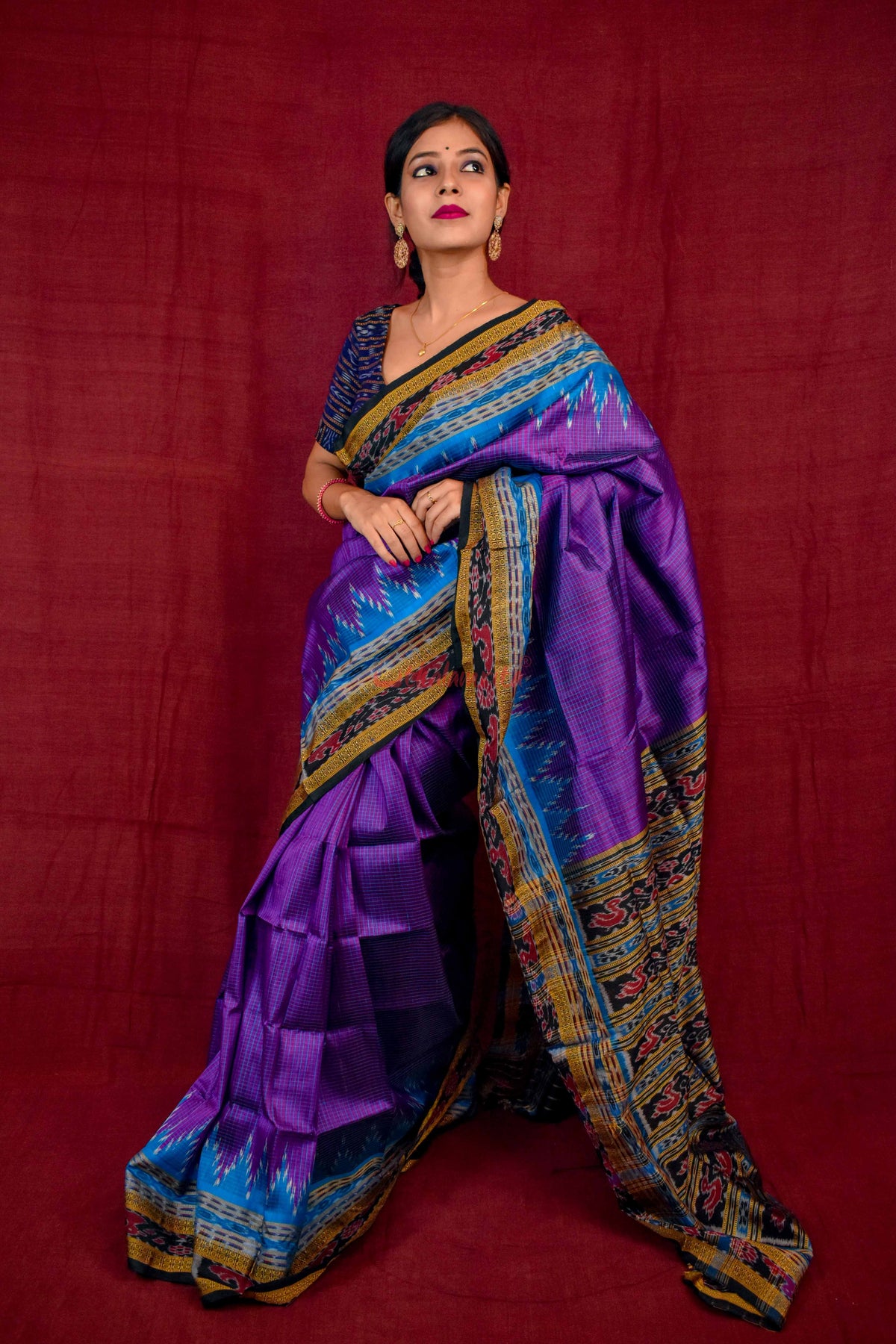 Khandua Sachipar Ducks Border Silk Saree