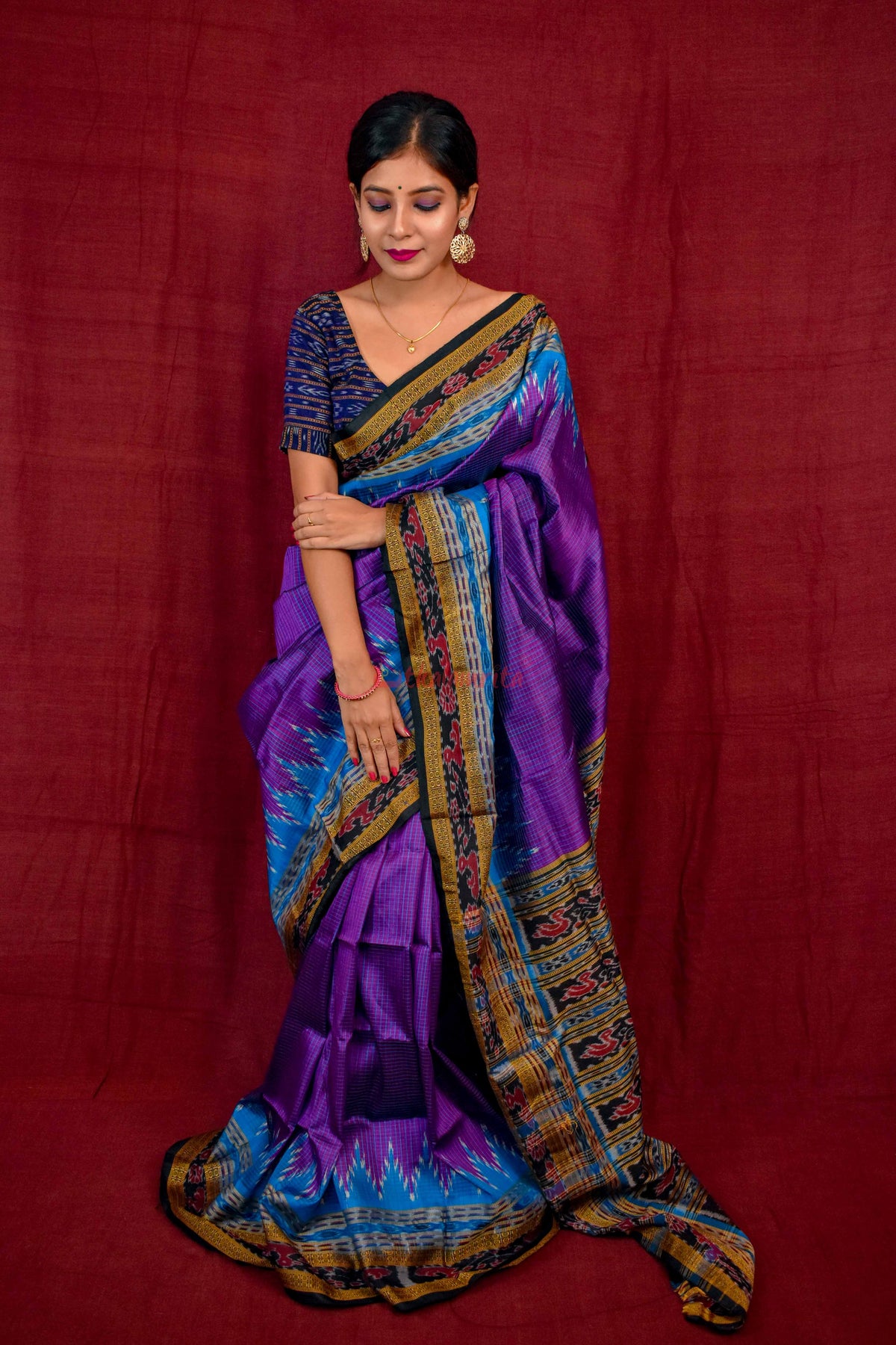 Khandua Sachipar Ducks Border Silk Saree