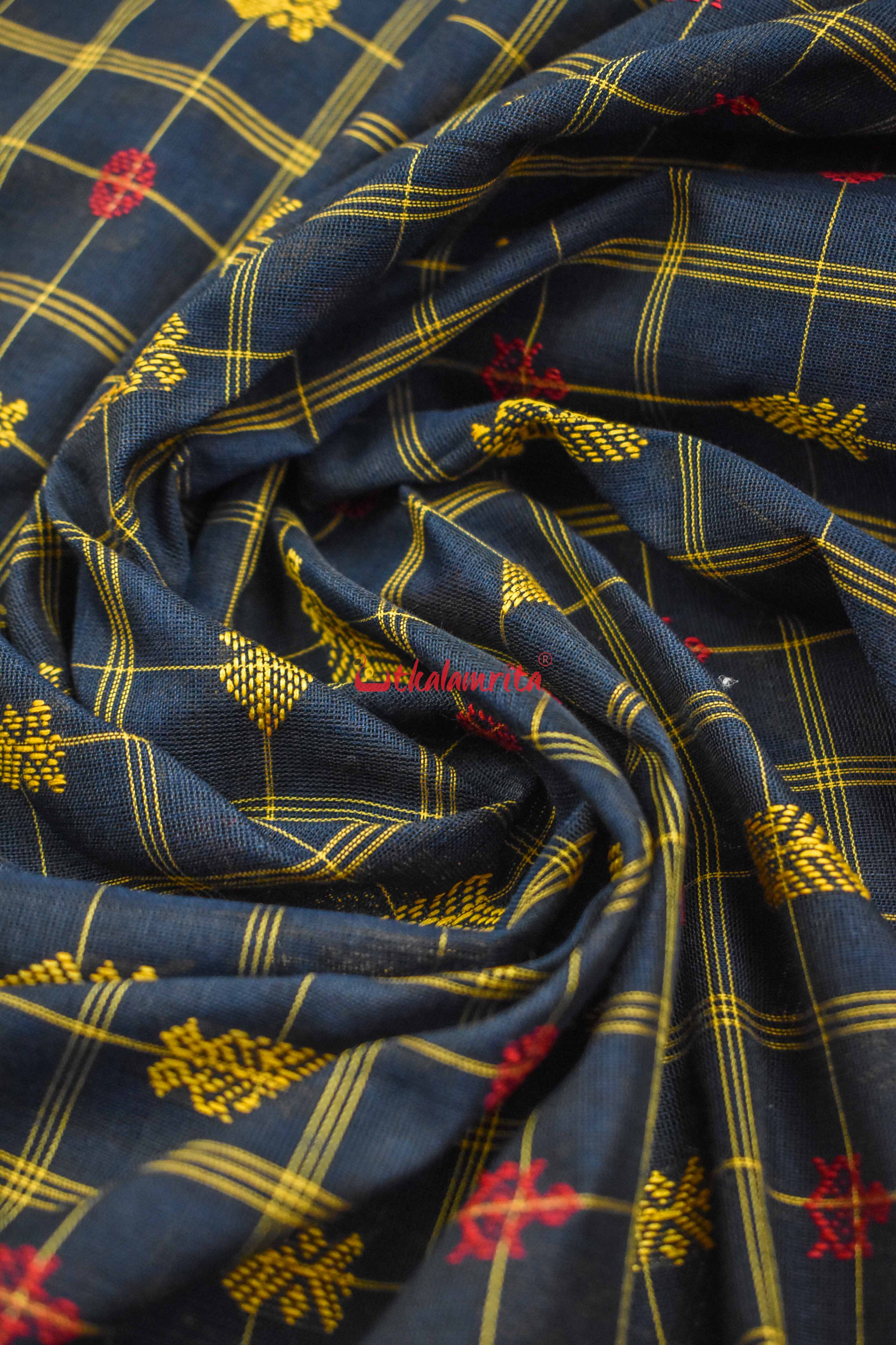 Matt Hazar Buti Cotton Saree