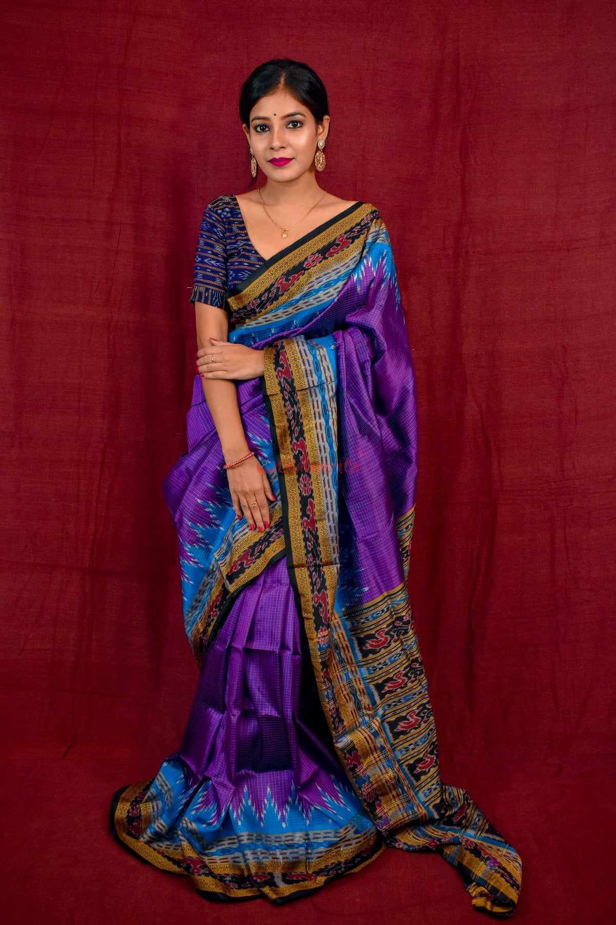 Khandua Sachipar Ducks Border Silk Saree