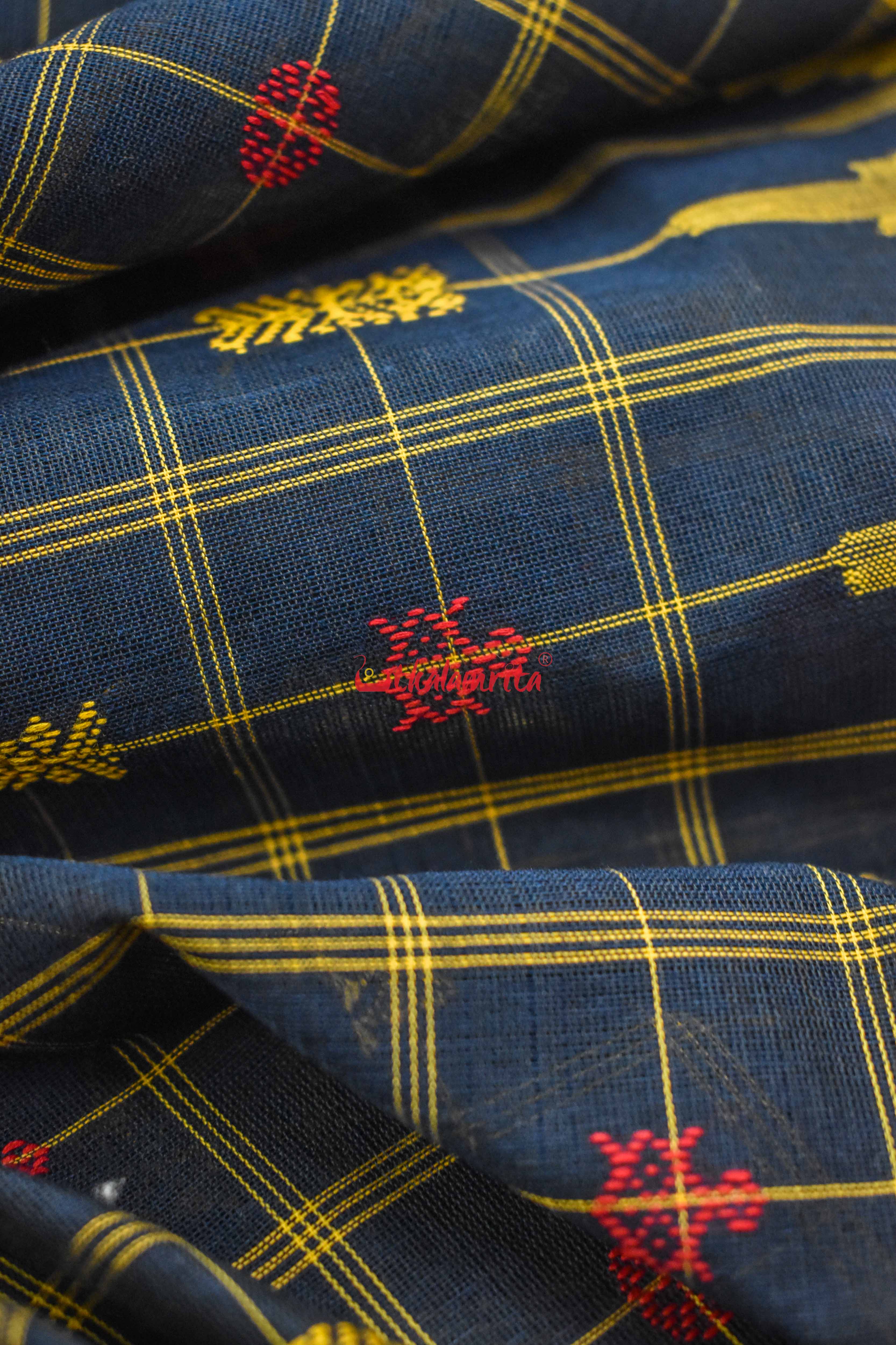 Matt Hazar Buti Cotton Saree