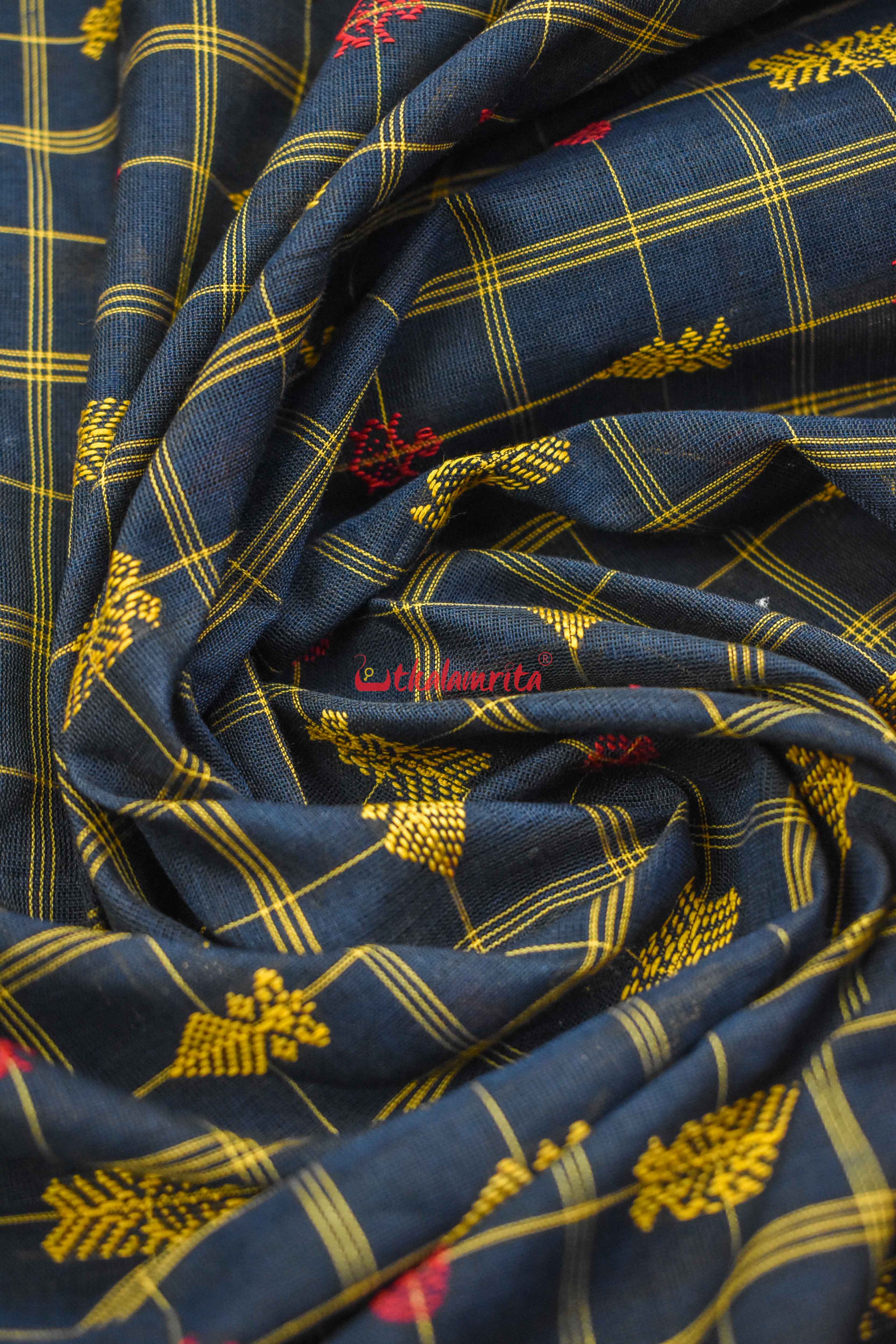 Matt Hazar Buti Cotton Saree