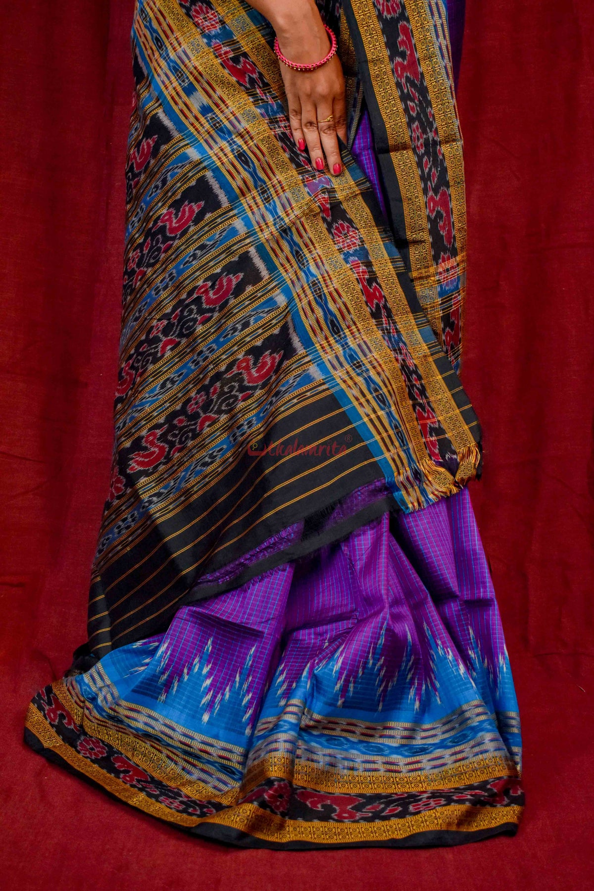 Khandua Sachipar Ducks Border Silk Saree