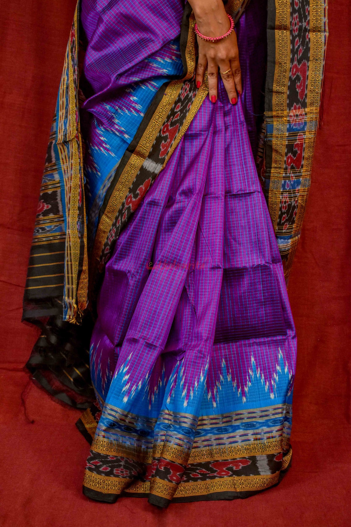 Khandua Sachipar Ducks Border Silk Saree