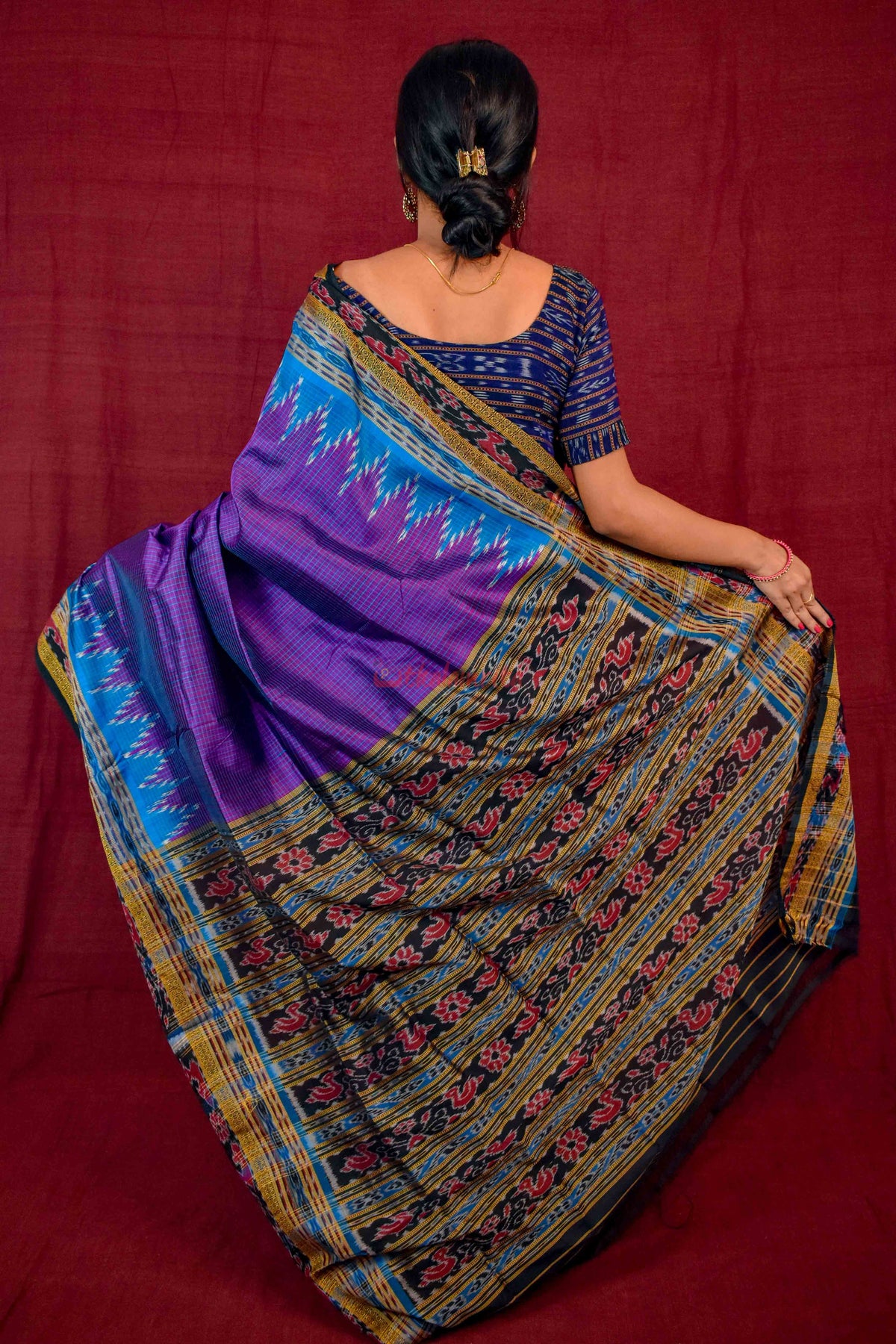Khandua Sachipar Ducks Border Silk Saree