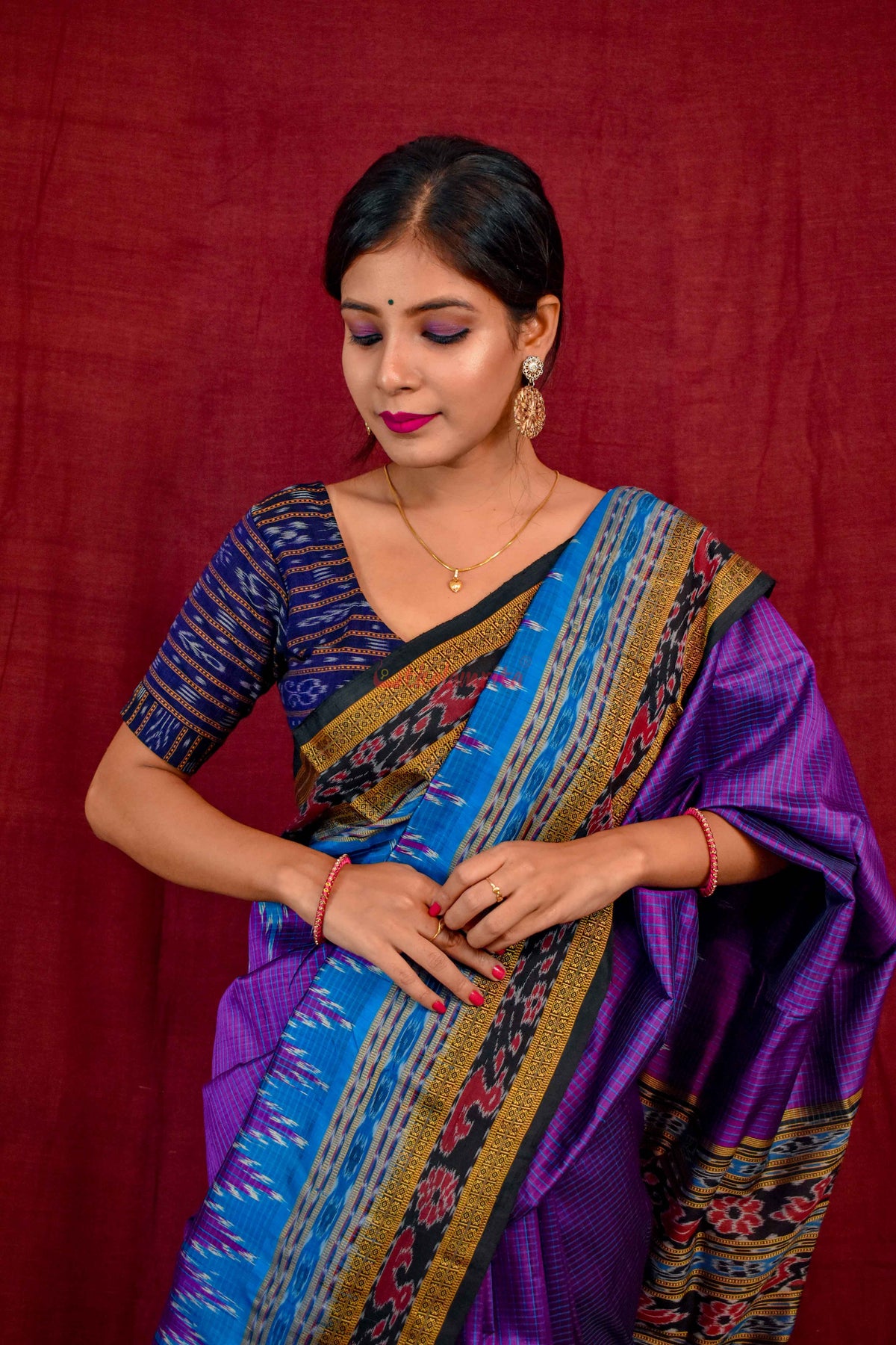 Khandua Sachipar Ducks Border Silk Saree