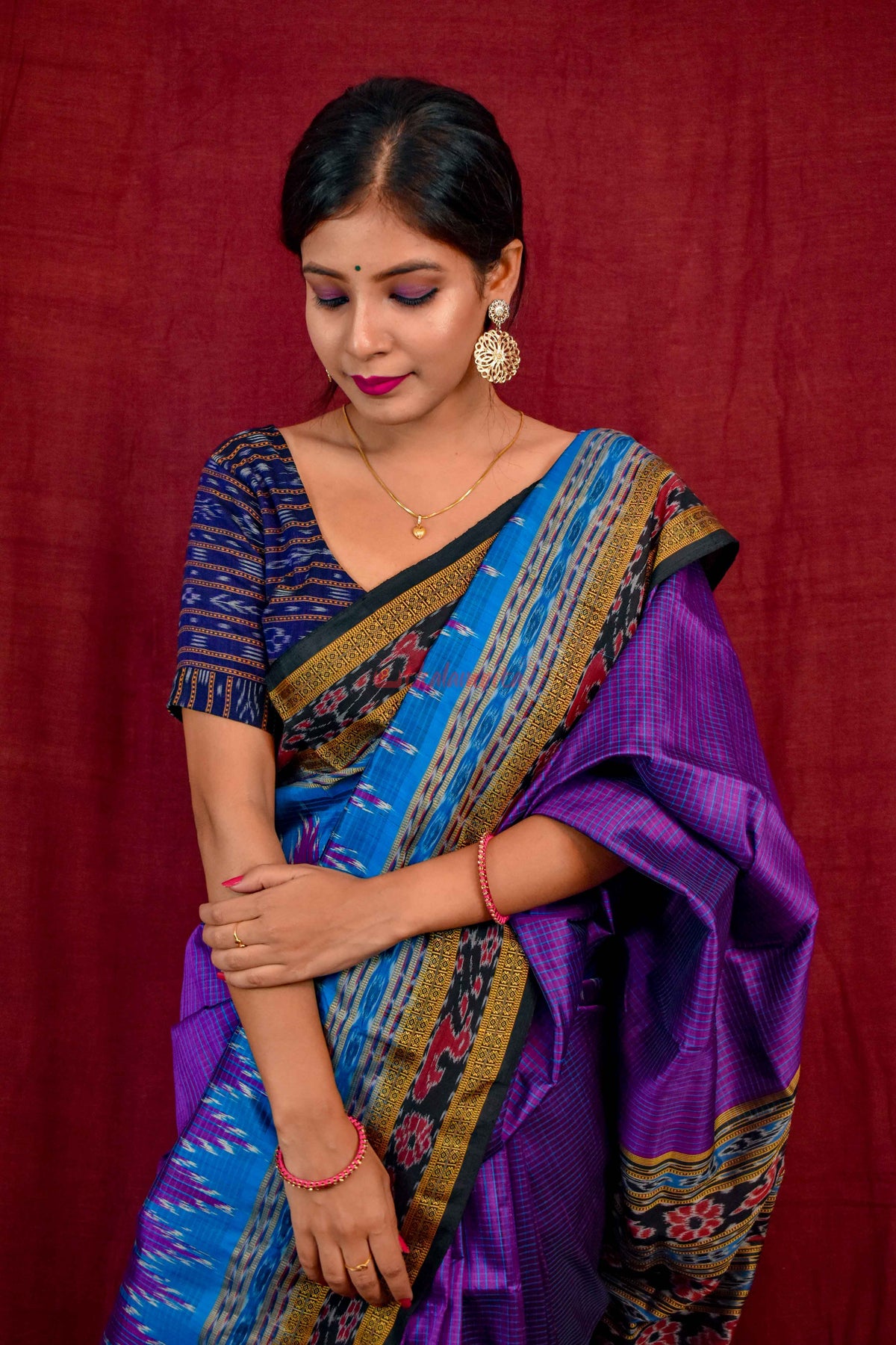 Khandua Sachipar Ducks Border Silk Saree