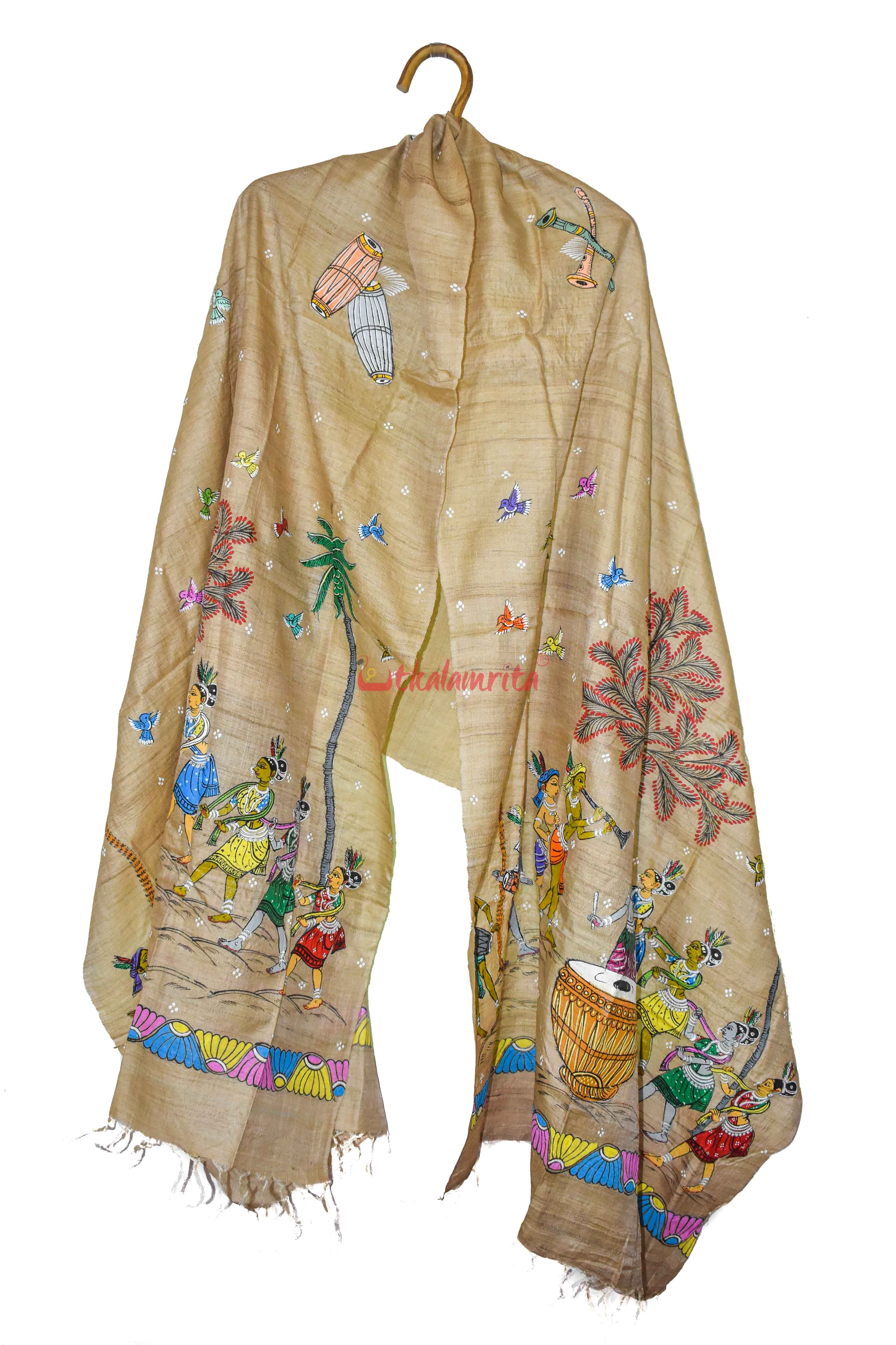Tribal Pattachitra Dupatta