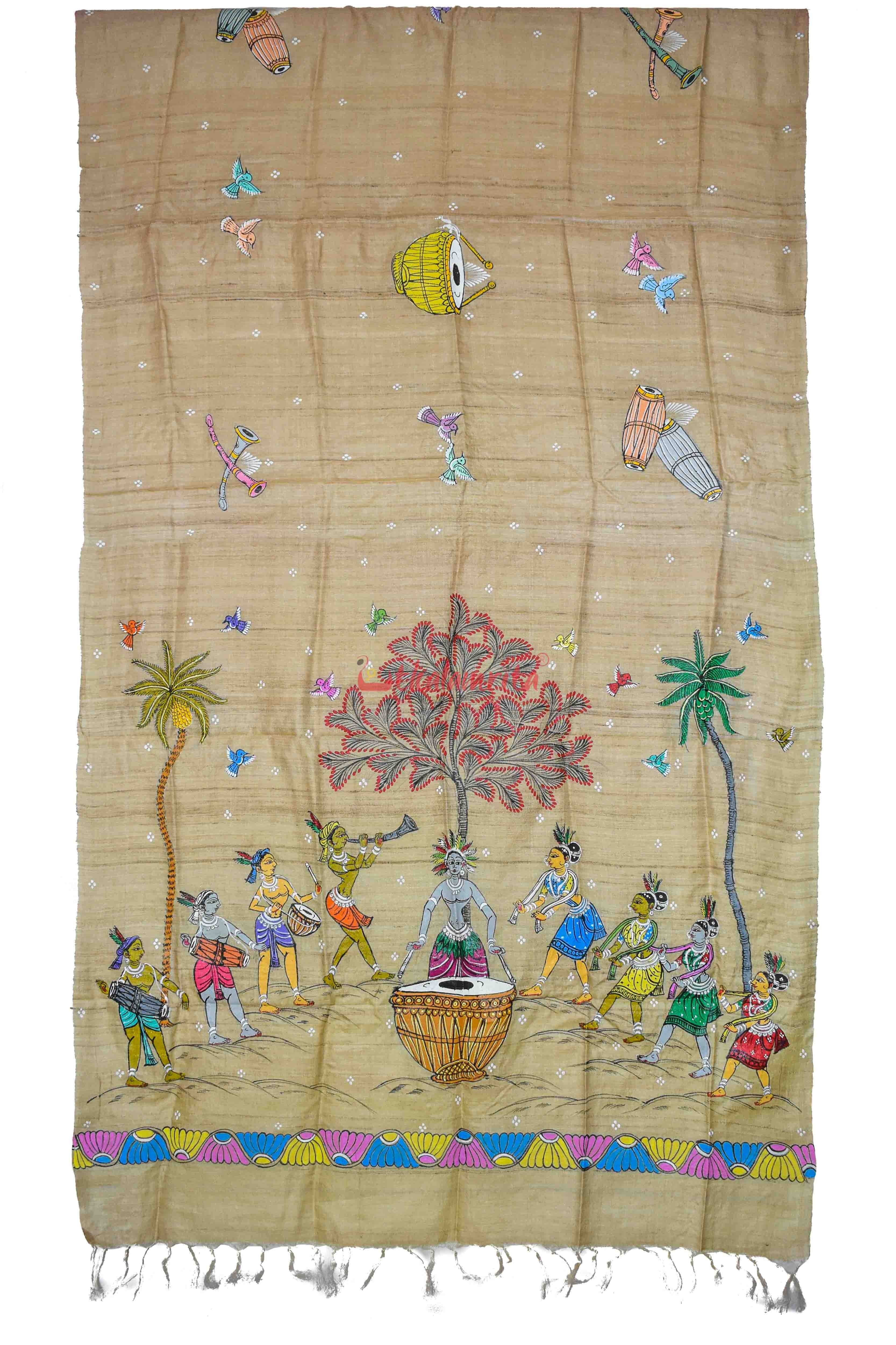 Tribal Pattachitra Dupatta