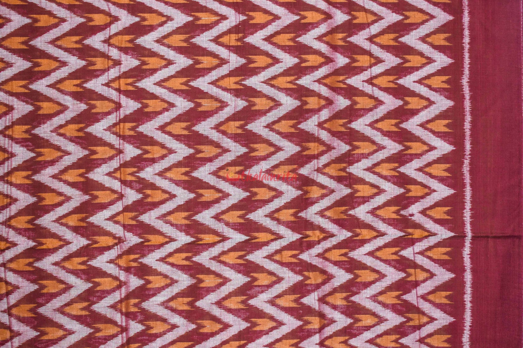 Maroon Waves (Fabric)