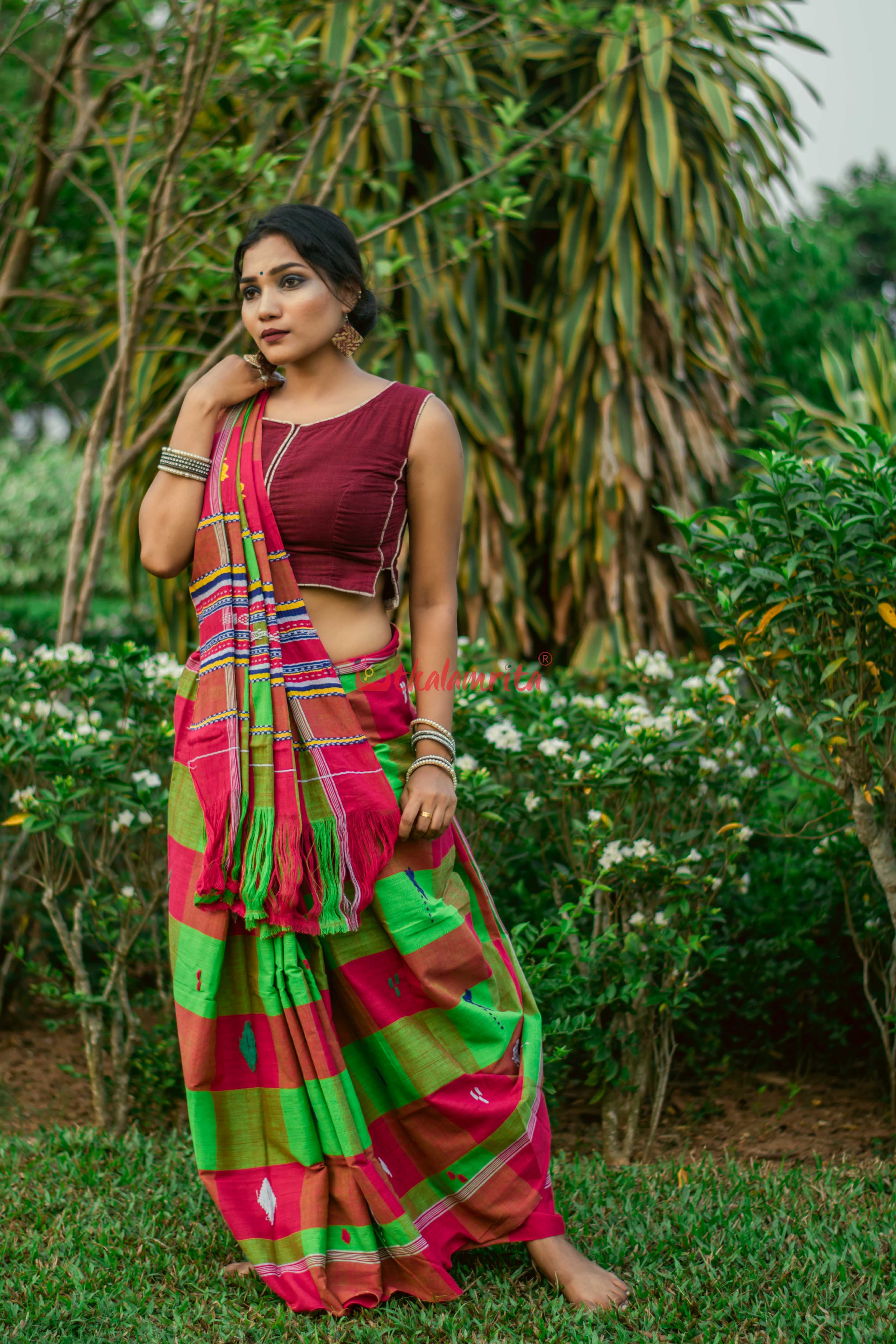 The Match Maker Santhal Saree