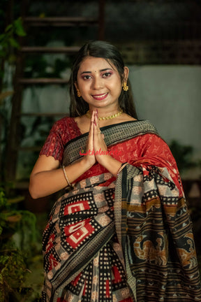 Swasthik Kuthi Pasapali Cotton saree