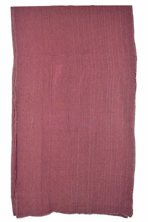 Maroon White Thin Line Stripes Kotpad (Fabric)