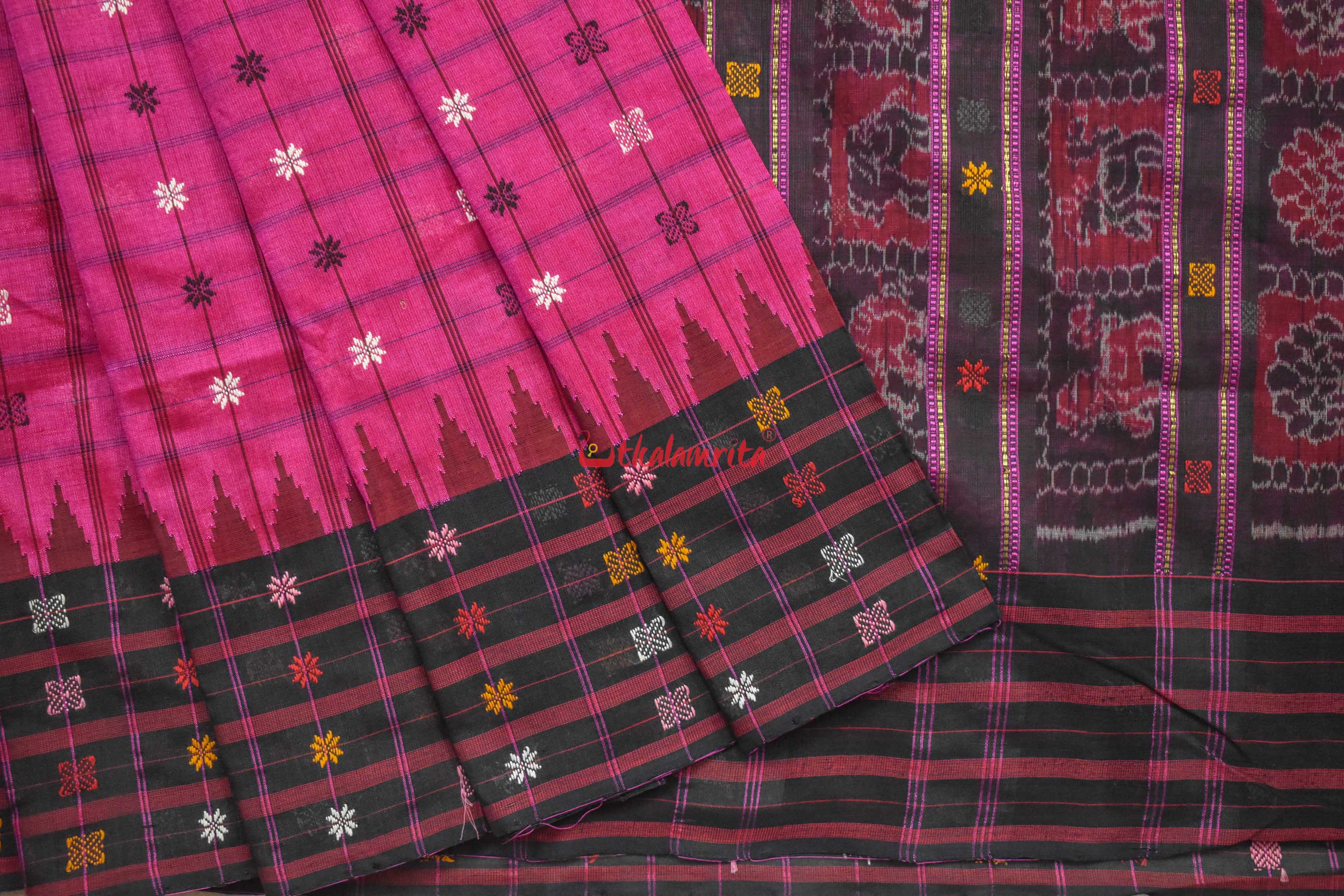 Magenta Sico Bapta Silk Saree